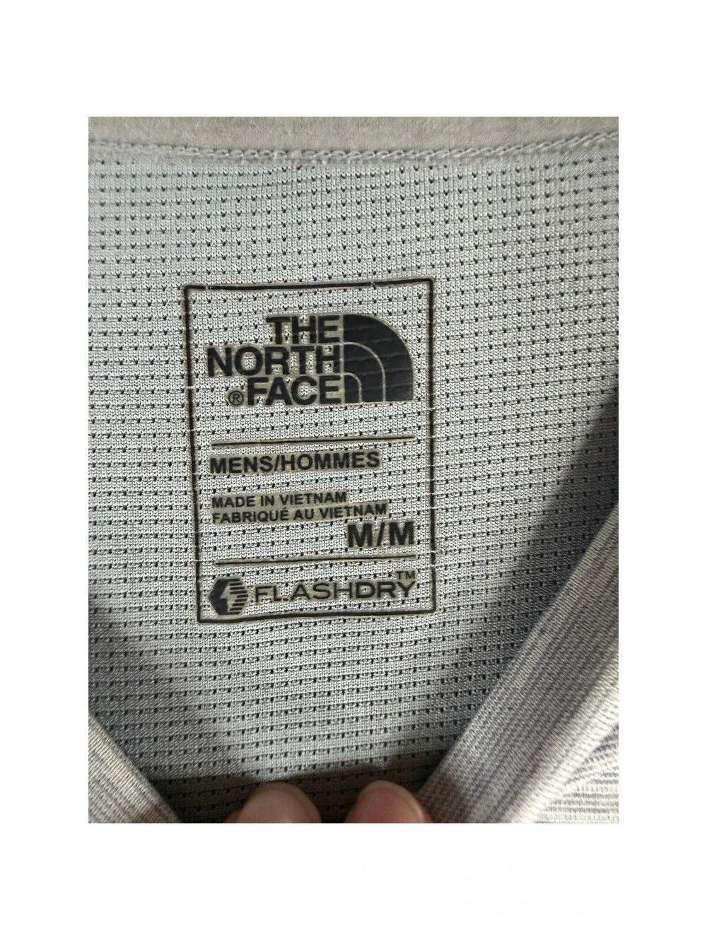 The North Face Mens FlashDry Gray Heather Performance Short Sleeve T-Shirt Med
